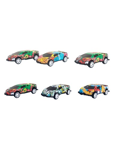 Coleccion Carros Deportivos Grafiti X 6 Unidades
