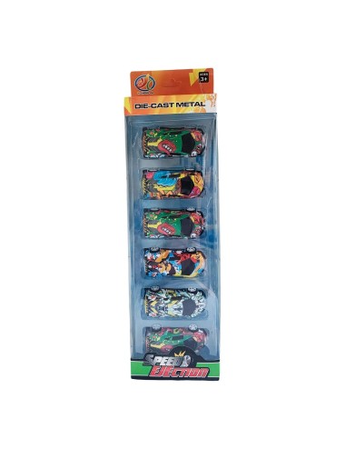 Coleccion Carros Deportivos Grafiti X 6 Unidades
