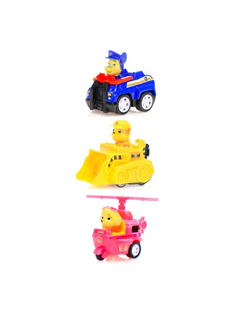 Coleccion Carros Deportivos Patrulla Canina De Cuerda X 3 Un