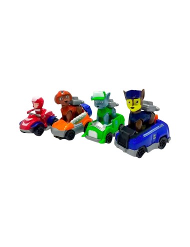 Coleccion Carros Deportivos Patrulla Canina De Cuerda X 7 Un