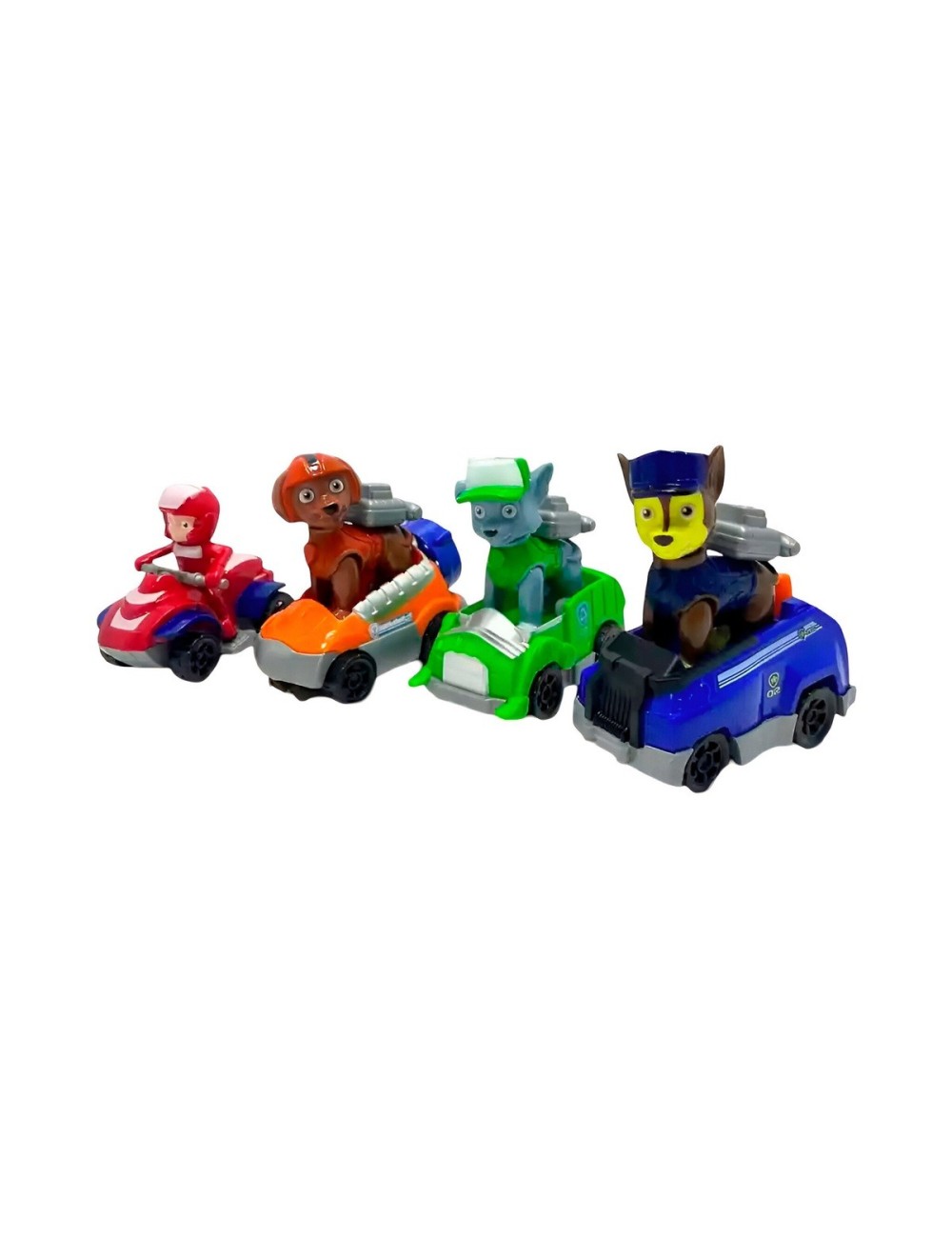 Coleccion Carros Deportivos Patrulla Canina De Cuerda X 7 Un