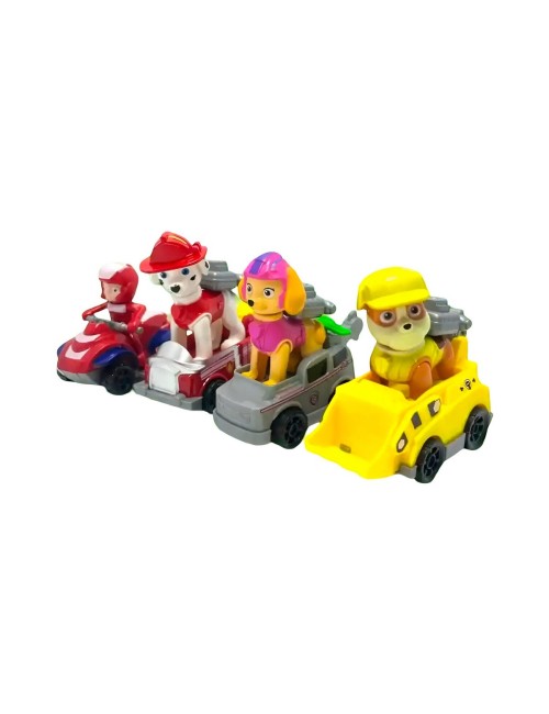 Coleccion Carros Deportivos Patrulla Canina De Cuerda X 7 Un