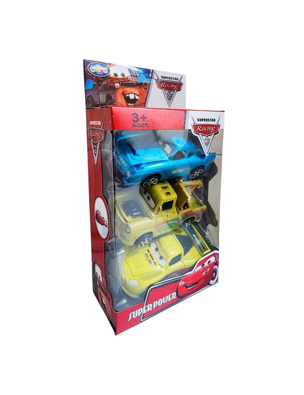 Coleccion Carros Rayo Mcqueen Cars De Cuerda X 3 Unidades