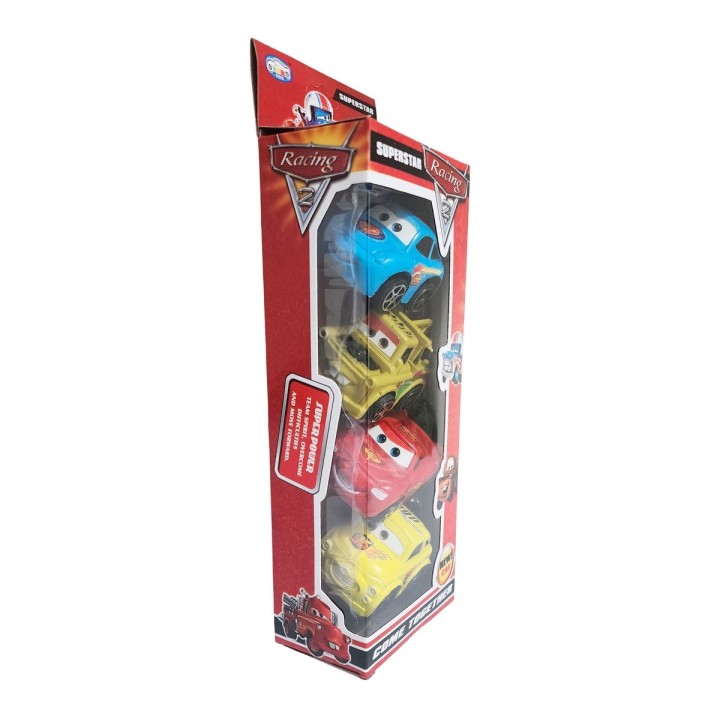Coleccion Carros Rayo Mcqueen Cars De Cuerda X 4 Unidades