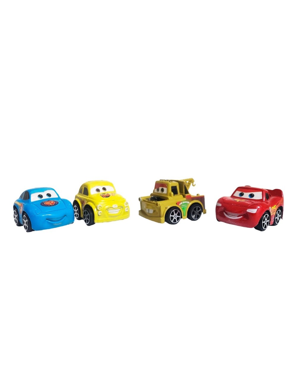 Coleccion Carros Rayo Mcqueen Cars De Cuerda X 4 Unidades