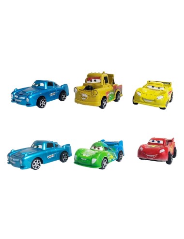 Coleccion Carros Rayo Mcqueen Cars De Cuerda X 6 Unidades