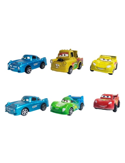 Coleccion Carros Rayo Mcqueen Cars De Cuerda X 6 Unidades