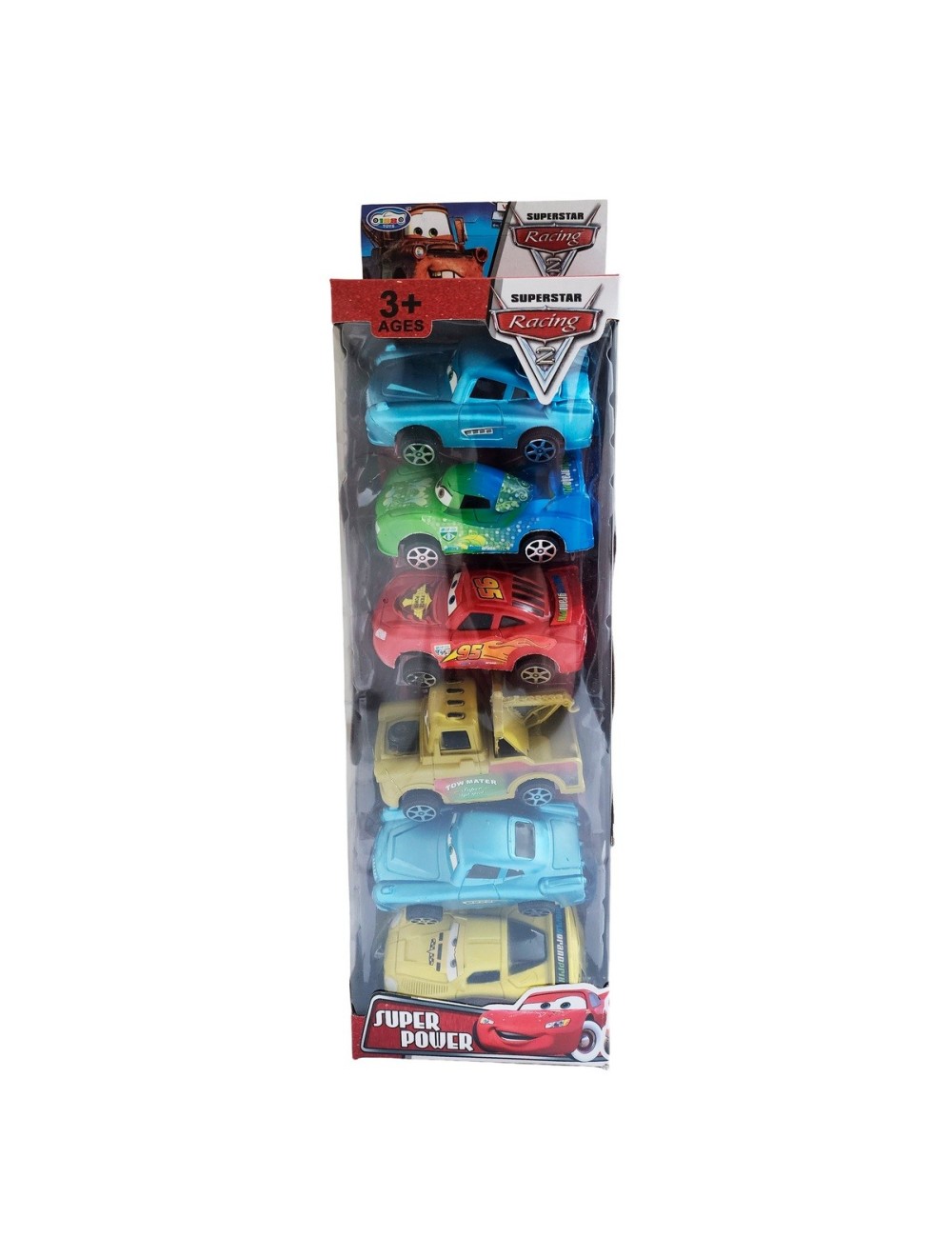Coleccion Carros Rayo Mcqueen Cars De Cuerda X 6 Unidades