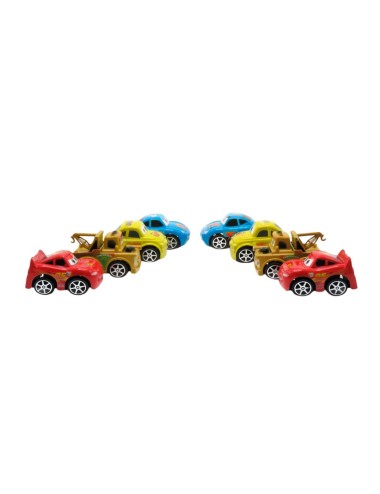 Coleccion Carros Rayo Mcqueen Cars De Cuerda X 8 Unidades