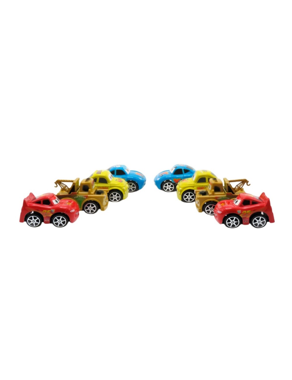 Coleccion Carros Rayo Mcqueen Cars De Cuerda X 8 Unidades