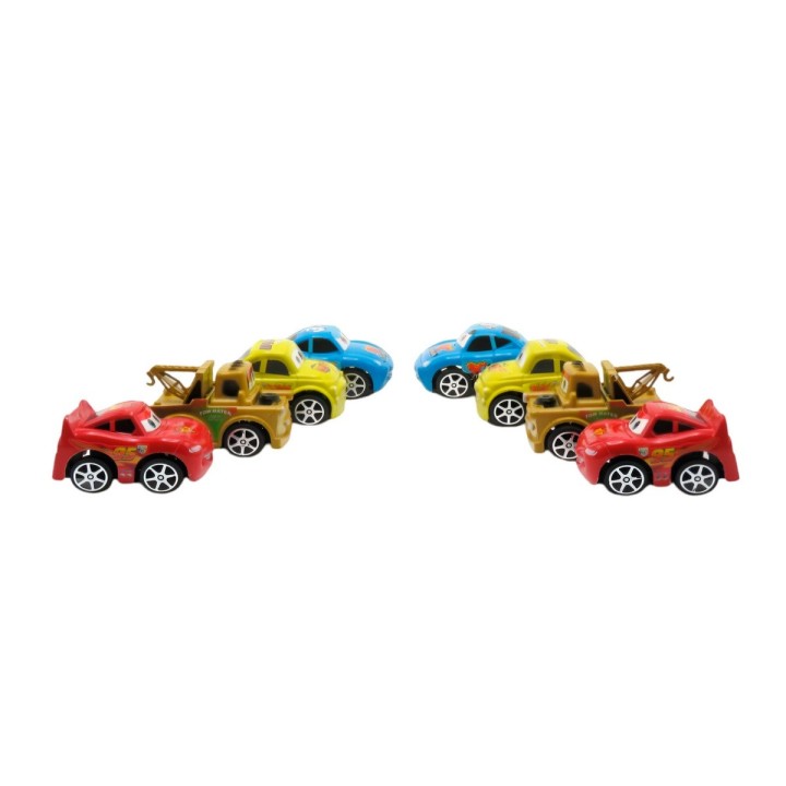 Coleccion Carros Rayo Mcqueen Cars De Cuerda X 8 Unidades