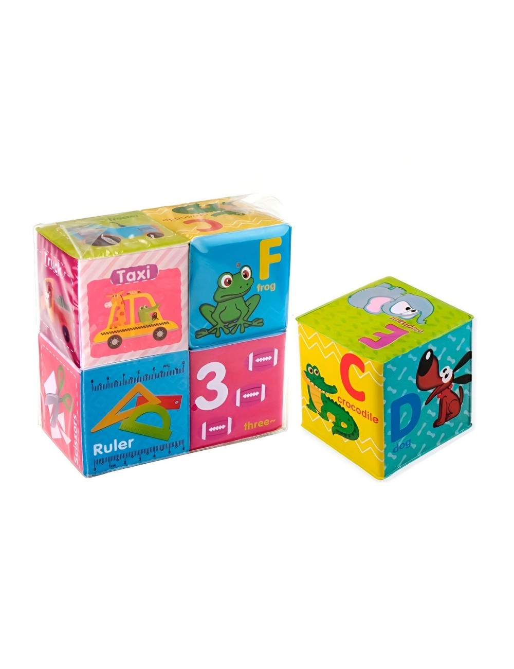 Cubos Didacticos 3d Aprendizaje Bebe Figuras Colores