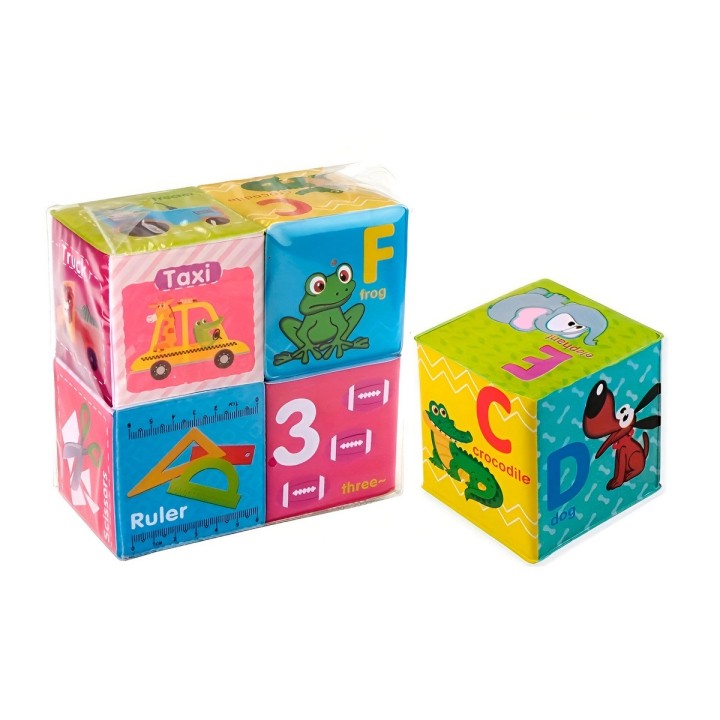 Cubos Didacticos 3d Aprendizaje Bebe Figuras Colores