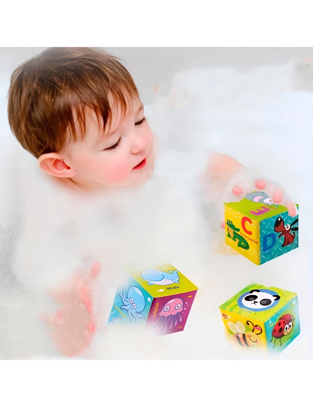 Cubos Didacticos 3d Aprendizaje Bebe Figuras Colores