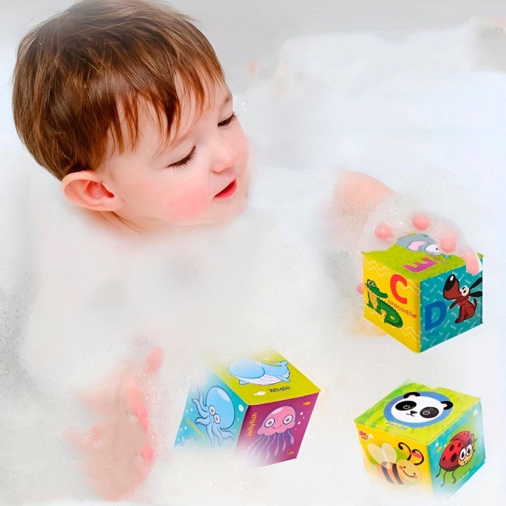 Cubos Didacticos 3d Aprendizaje Bebe Figuras Colores