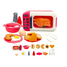 Horno Microondas De Juguete Niñas Interactiva + Accesorios