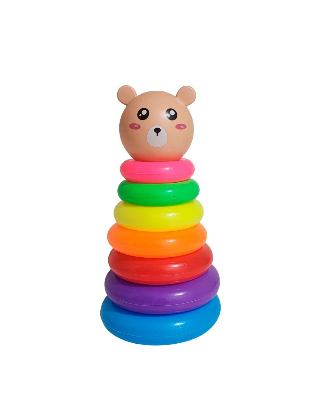 Juego Torre Aros Encastre Oso Motricidad De Bebe