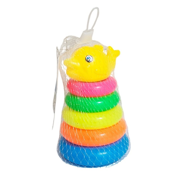 Juego Torre Aros Encastre Pez Motricidad De Bebe