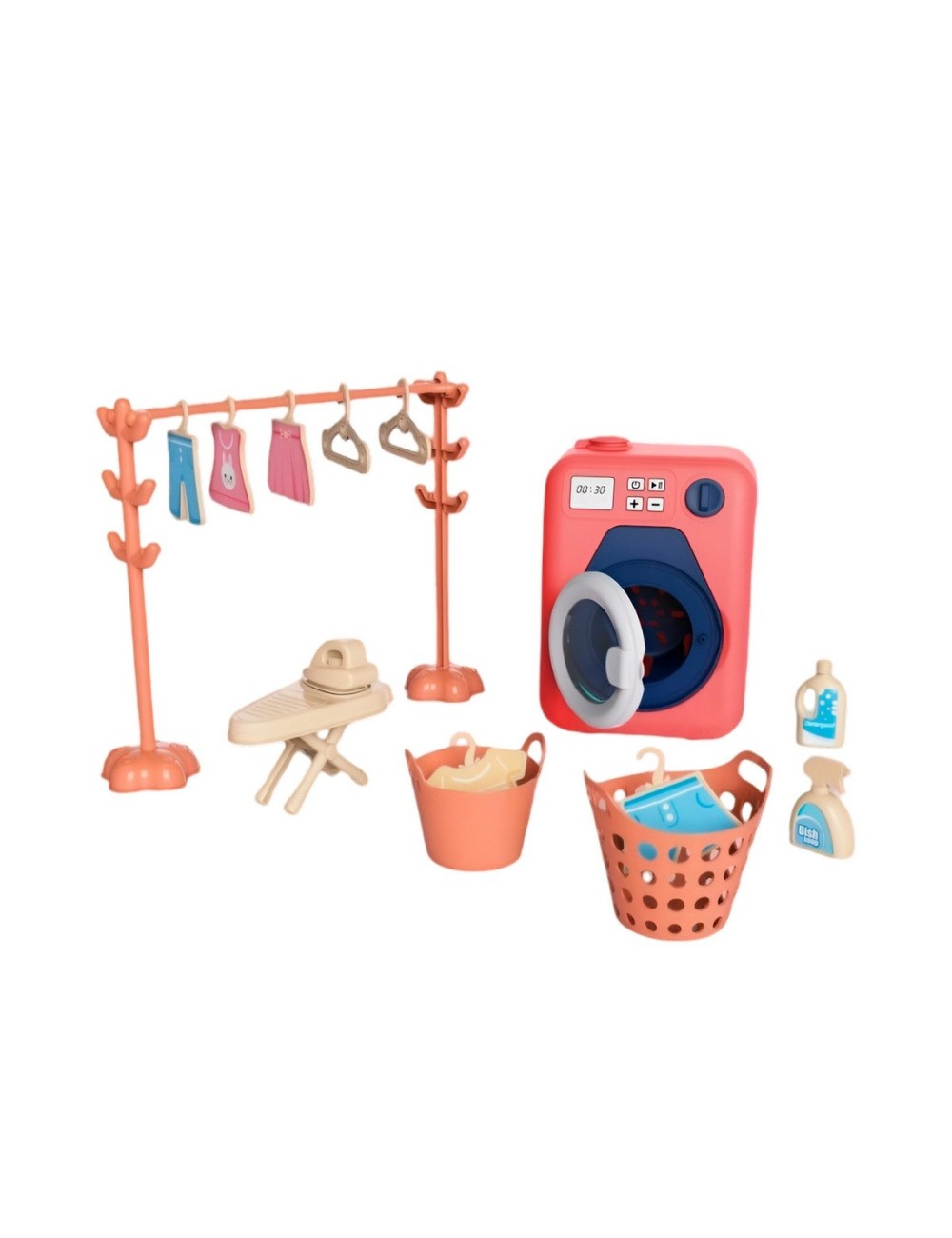 Lavadora De Juguete Niñas Interactiva + Accesorios