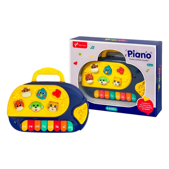 Piano Animales Granja Notas Juguete Unisex Funny + Bateria