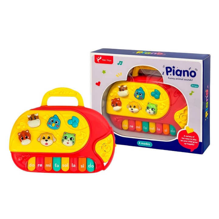 Piano Animales Granja Notas Juguete Unisex Funny + Bateria