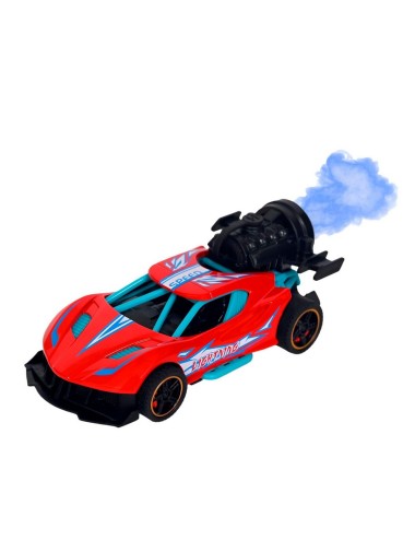 Carro Deportivo Carrera Racing Efecto Humo Juguete + Bateria