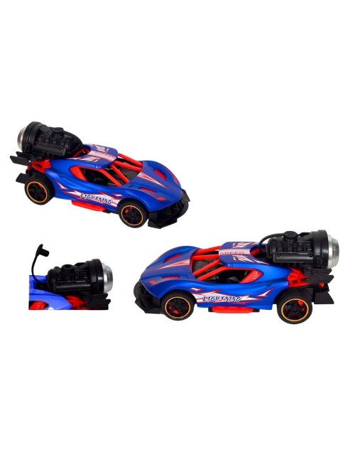 Carro Deportivo Carrera Racing Efecto Humo Juguete + Bateria