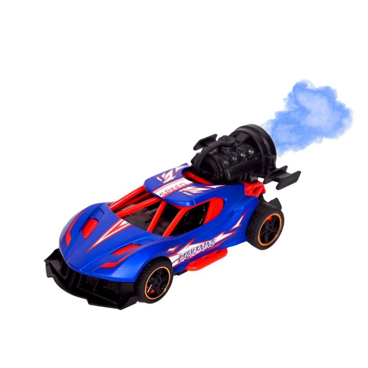 Carro Deportivo Carrera Racing Efecto Humo Juguete + Bateria