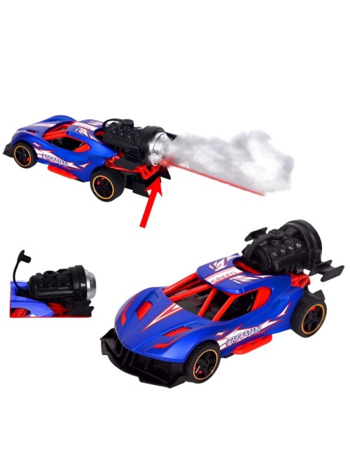 Carro Deportivo Carrera Racing Efecto Humo Juguete + Bateria