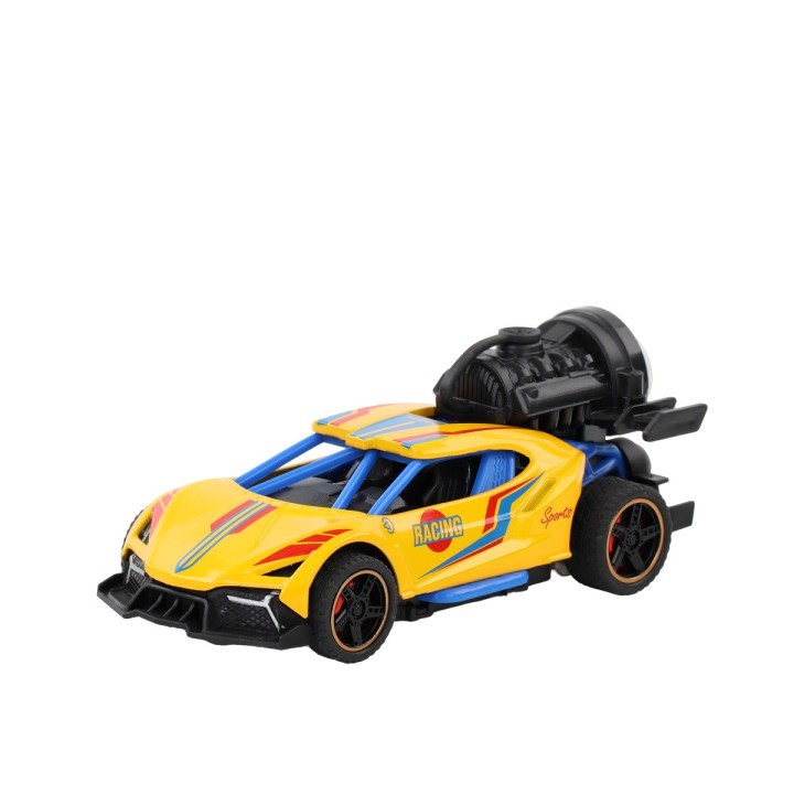 Carro Deportivo Carrera Racing Efecto Humo Juguete + Bateria