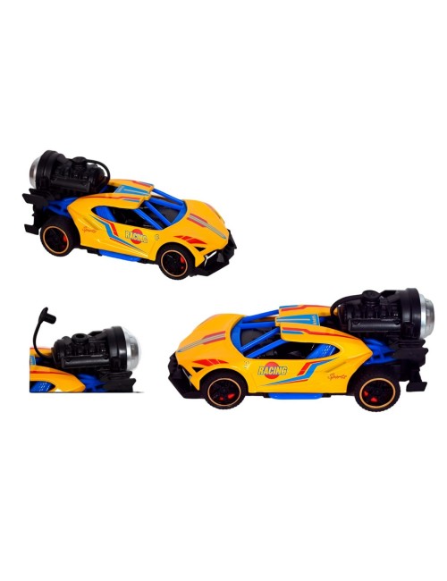 Carro Deportivo Carrera Racing Efecto Humo Juguete + Bateria