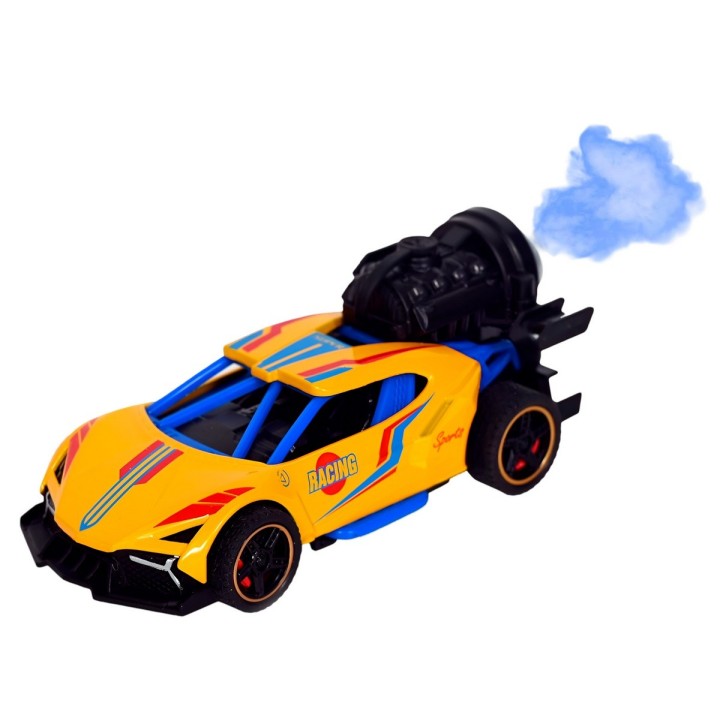 Carro Deportivo Carrera Racing Efecto Humo Juguete + Bateria