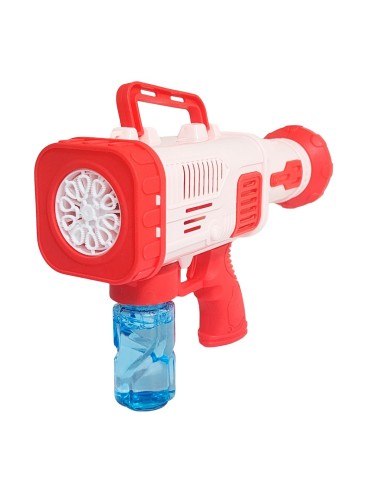 Pistola Bazuca Burbujero Juguete Niños Interactivo + Liquido