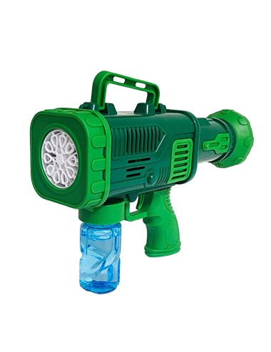 Pistola Bazuca Burbujero Juguete Niños Interactivo + Liquido