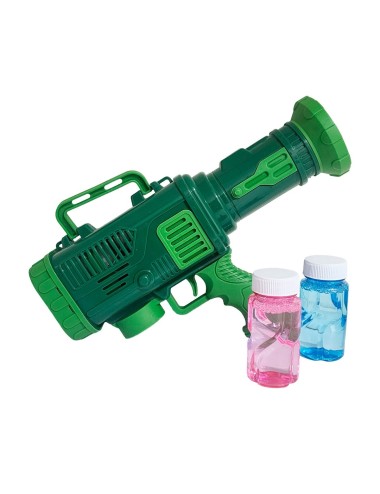 Pistola Bazuca Burbujero Juguete Niños Interactivo + Liquido