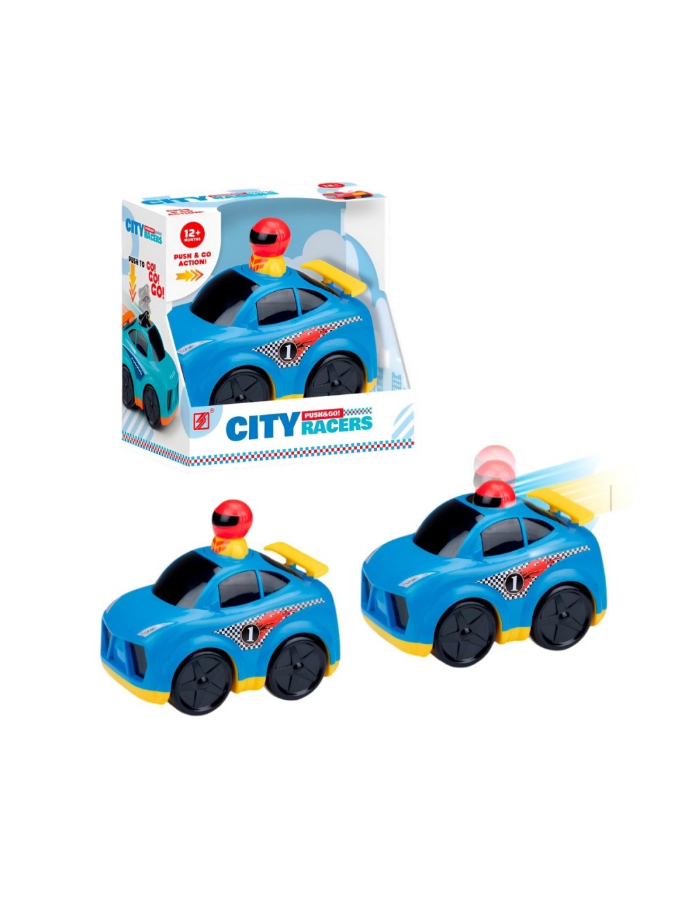 Carro Carrrera Push De Impulso Juguete Interactivo Unisex