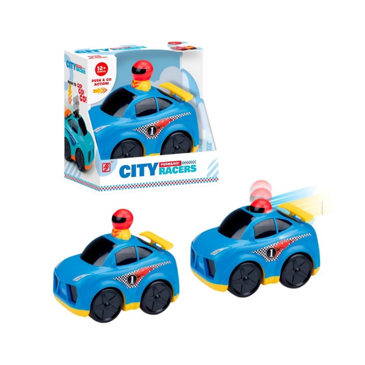 Carro Carrrera Push De Impulso Juguete Interactivo Unisex