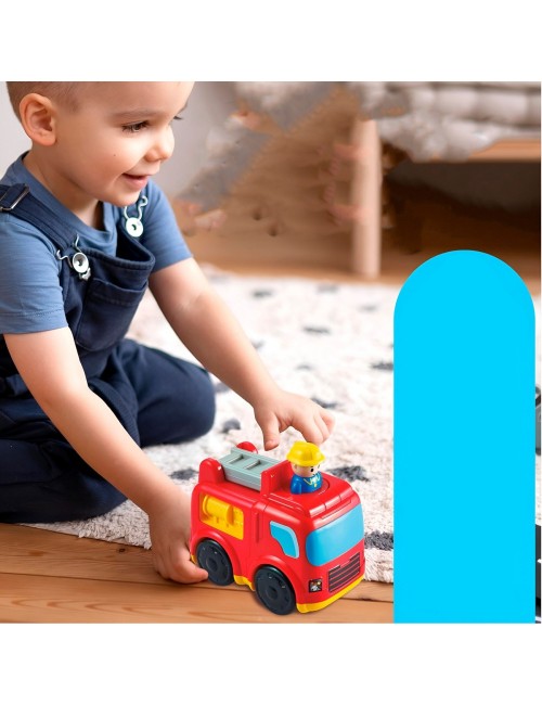 Carro Bombero Push De Impulso Juguete Interactivo Unisex