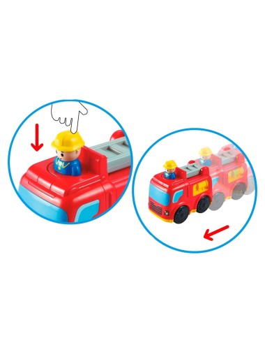 Carro Bombero Push De Impulso Juguete Interactivo Unisex