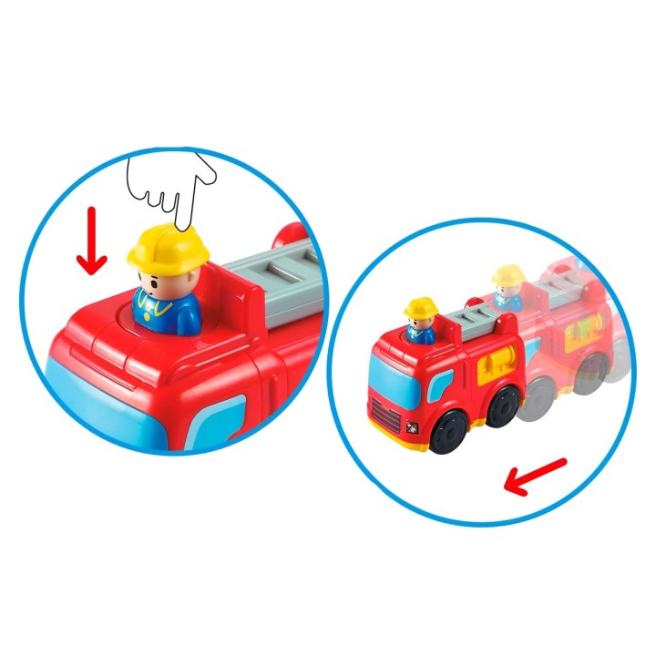 Carro Bombero Push De Impulso Juguete Interactivo Unisex