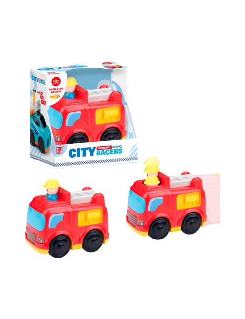 Carro Bombero Push De Impulso Juguete Interactivo Unisex
