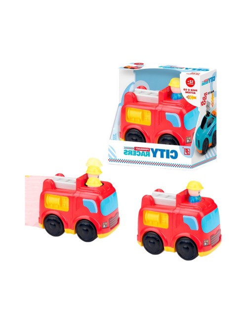 Carro Bombero Push De Impulso Juguete Interactivo Unisex