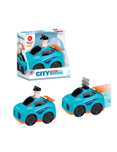 Carro Policia Push De Impulso Juguete Interactivo Unisex