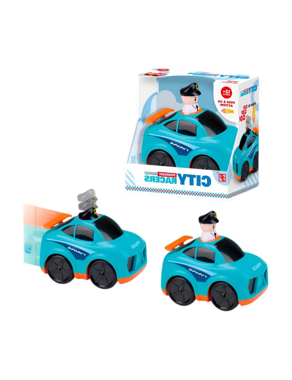 Carro Policia Push De Impulso Juguete Interactivo Unisex