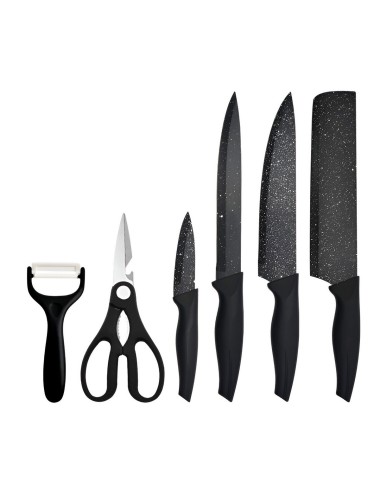 Set De Cuchillos Utensilios Pavonado Tijera Pelador