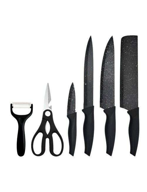 Set De Cuchillos Utensilios Pavonado Tijera Pelador