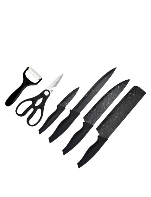 Set De Cuchillos Utensilios Pavonado Tijera Pelador