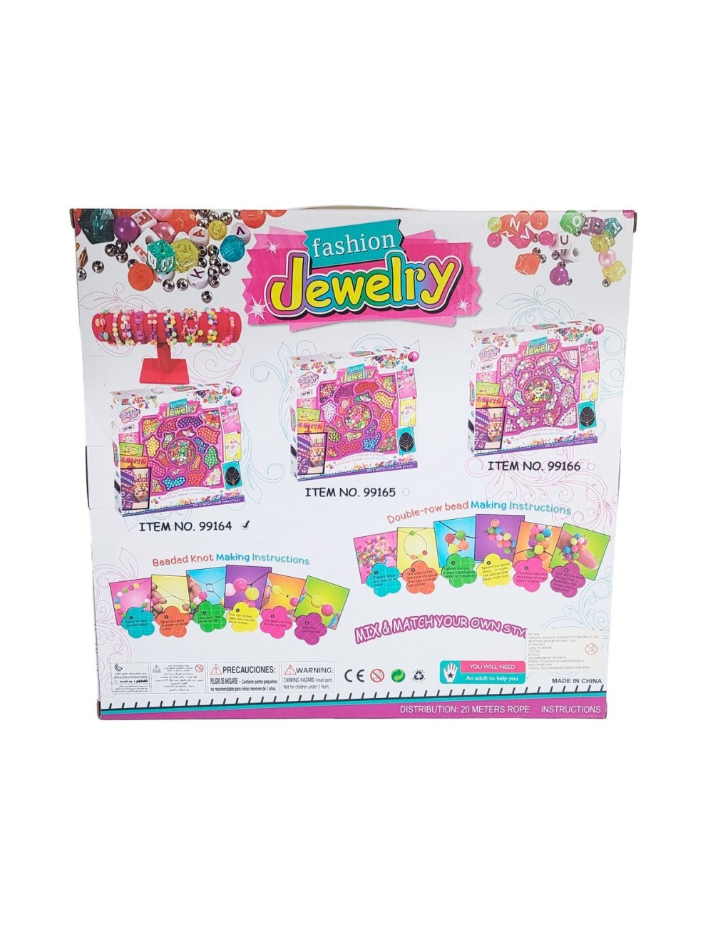 Set Kit Para Hacer Pulseras Collares Anillos Fashion Niñas