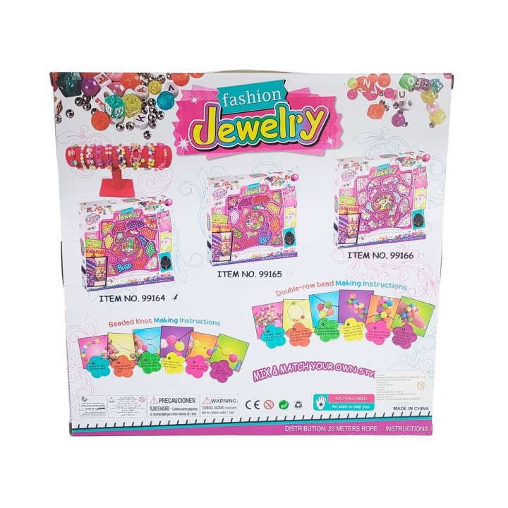 Set Kit Para Hacer Pulseras Collares Anillos Fashion Niñas