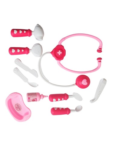 Set Kit Doctora Estetoscopio Juguete Niñas Utencilios